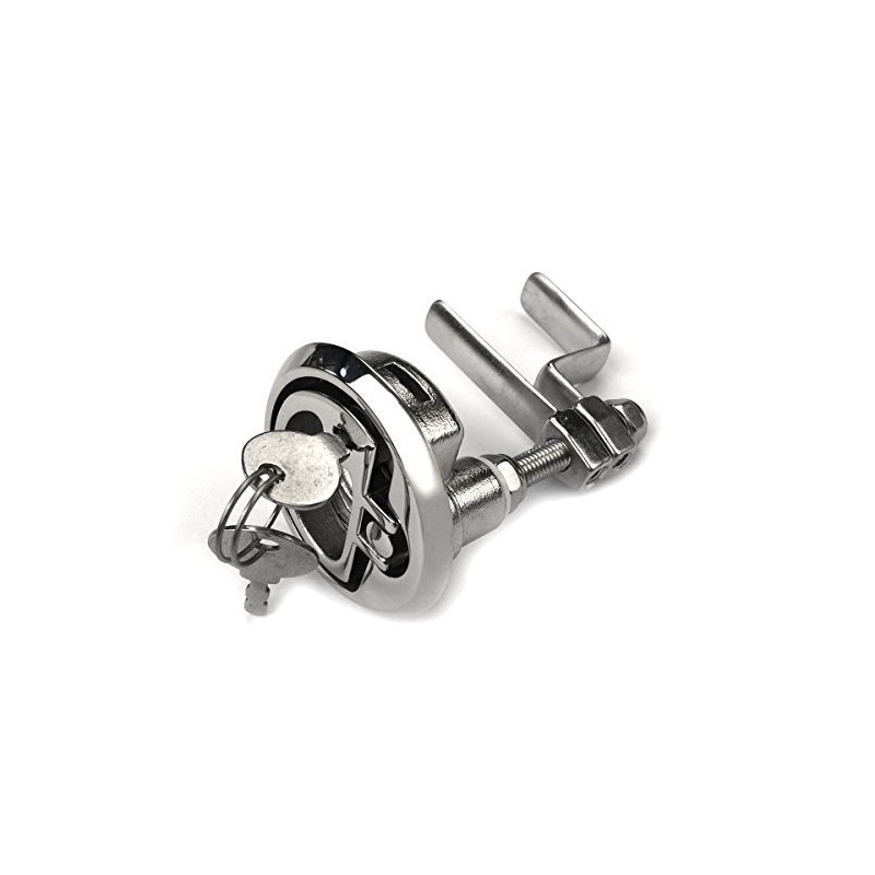 MIZUGIWA Marine Boat Stainless Steel Flush Hatch Lift - Locking