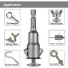 Mesee 6pcs Power Wing Nut Driver Set, Impact Hex Drill