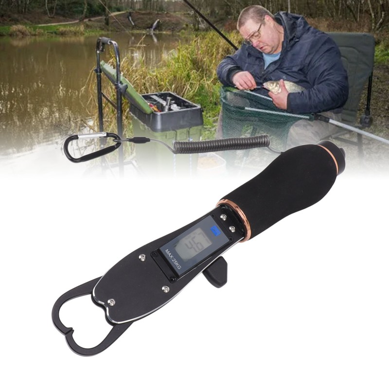 Fish Gripper with Digital Scale Up to 55lb/25kg Loading Capacity