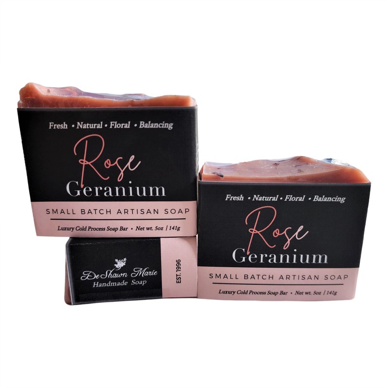 Undisclosed Rose Geranium Soap - 6 pack