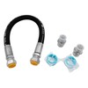 1/2" x 20" Stainless Steel Braided Air Compressor Discharge Hose