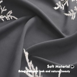 ZWARMY - 2 cortinas de cocina de 24 pulgadas, color gris oscuro para ventanas, cortinas de filtrado semiligero para recámara, sala de estar, sótano, baño, tratamientos de ventana (30 pulgadas de ancho