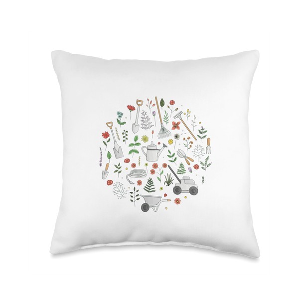Garden hoe Hoeing Ain't Easy Throw Pillow