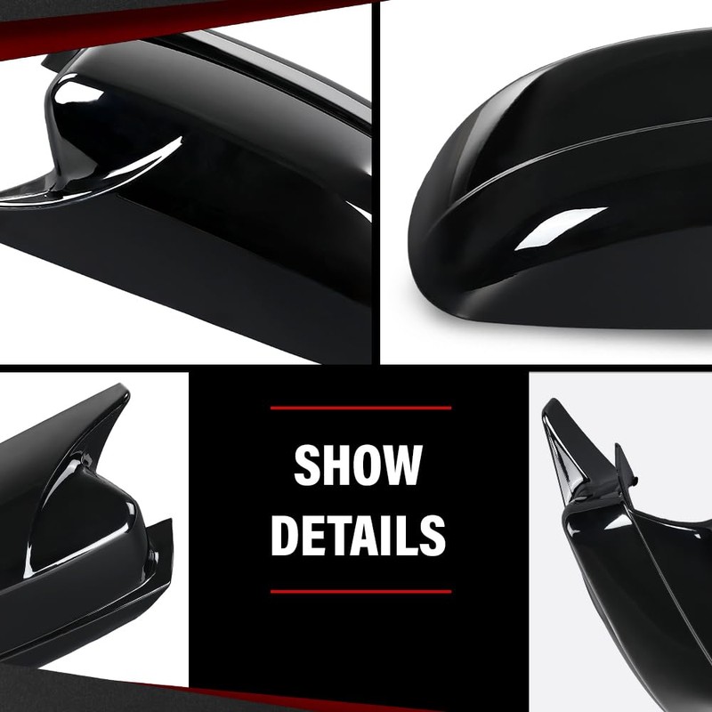 CROSSDESIGN Mirror Covers Shell Compatible with Dodge Charger SRT 2015-2023