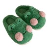 FUHUAQI Frog Slippers Cartoon Animal Slippers Frog Fluffy Slippers Retro