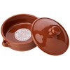 Amazing Cookware SB133 Natural Terracotta Deep Dish with Lid (Diameter