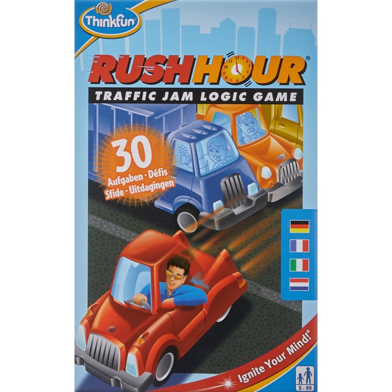 ThinkFun Rush Hour – The Famous Logic Game, -
