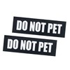 2Pack Removable Service Dog Patches, Hook Backing Patches for Dog