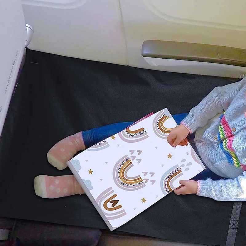 WYFCR Portable Toddler Travel Airplane Bed, Extender Aeroplane Footrest Hammock,
