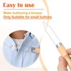 STSTR Easy Button Hook, Steel Button Helper Tool for Elderly,