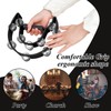 Tambourine Double Row Metal Jingles Half Moon Musical Instruments Tamborines