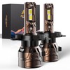 MUEYNIUK Upgraded H4/HB2/9003 Light Bulbs, 36000LM Super Bright 6500K 800%