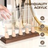 Championship Ring Display Case for 5 Rings – Walnut Wood