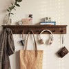 XAOMLP Entrance Coat Rack ，Coat Hooks, Wall-Mounted Wooden Hook Rack,