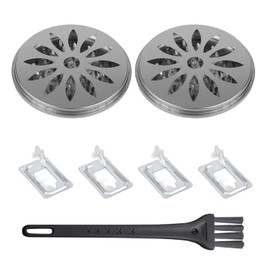 2 Pieces Mosquito Coil Tray With Lid, 4 Pieces Mosquito Coil Holder, 1 Piece Cleaning Brush, Portable Mosquito Coil Tray, Mosquito Coil Iron Sheet Holder, Mosquito Coil Container Set