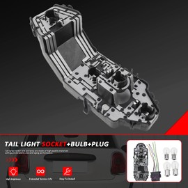 Bomunik Tail light holder + bulb + plug for MINI F55, F56, F57 1.5T, 2.0T, COOPER S ONE JCW Peat# 63217361305, 61132359993, 63217160790