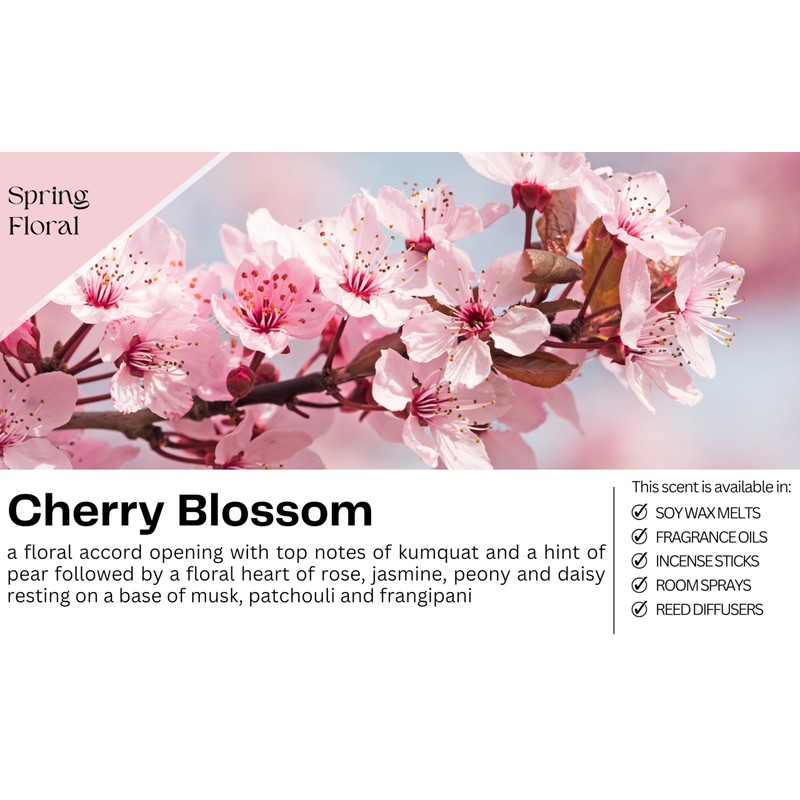 Cherry Blossom Highly Scented Soy Wax Melts