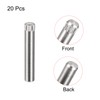 uxcell 5x30mm 304 Stainless Steel Dowel Pins, 20Pcs Knurled Head