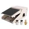 1/4" PT Pneumatic Foot Pedal Valve Kit Momentary 3 Way