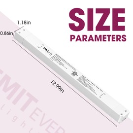 EMITEVER 96W Slim Triac Dimmable LED Driver,Power Supply 100-277V AC to 24V DC, 0-100% Dimming Transformer for LED Lights,Compatible with Lutron and Leviton Dimmers,UL Listed