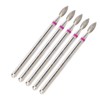 50pcs Flame Nail Drill Bit Carborundum Cuticle Remover Bits Kit
