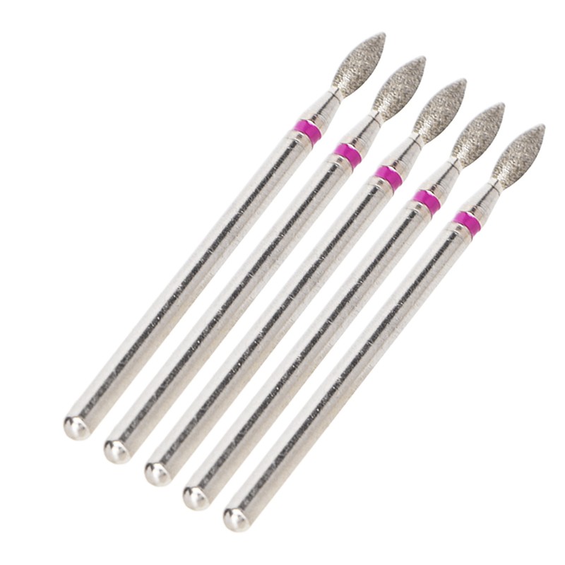 50pcs Flame Nail Drill Bit Carborundum Cuticle Remover Bits Kit