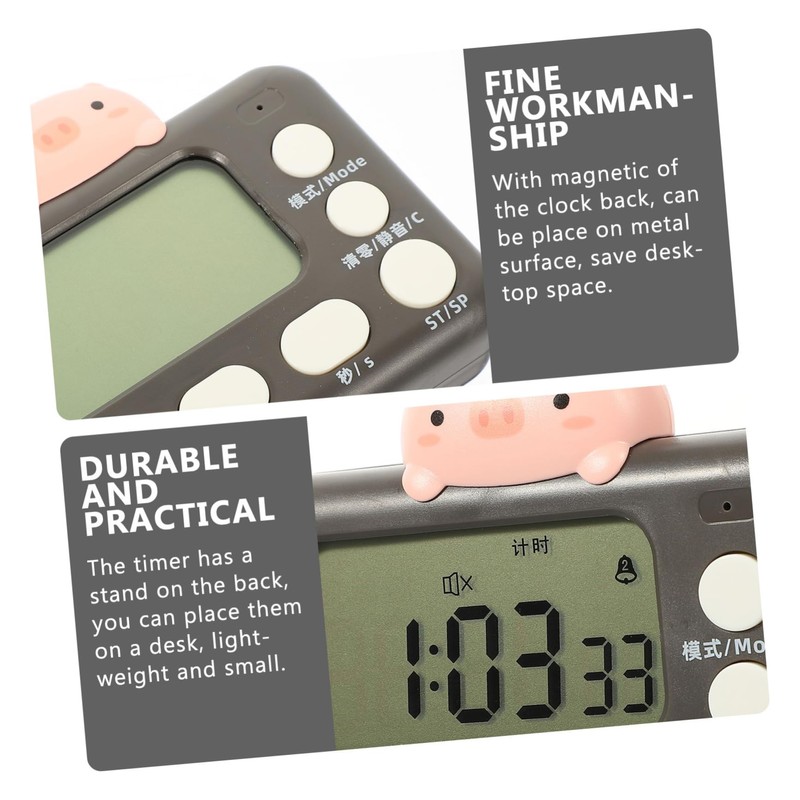 Alipis Portable Digital Kitchen Timer Magnetic Timer for Cooking Exam