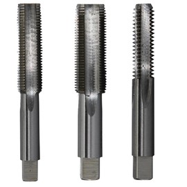Drill America m22 X 2.5 Carbon Steel Tap Set (Set of 3), DWT Series