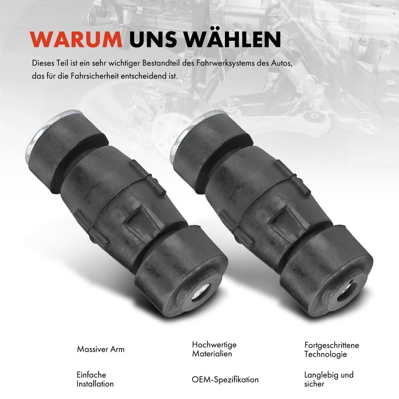 Frankberg 2x Coupling Rod Front Left Right Compatible with Clio