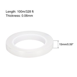 MECCANIXITY Removable Protective Film, 0.59 Inch x 328 Ft Surface Protective Scratch Film Roll for Furniture, Electrical Appliances, Clear