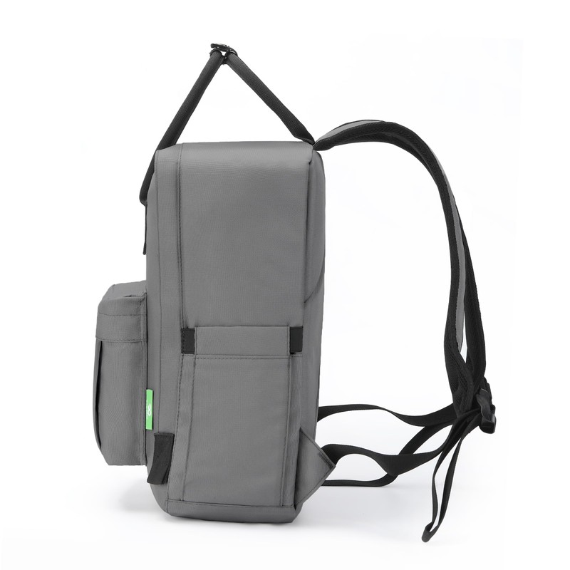 ECO CHIC Waterproof Recycled Canvas Twin Handle Backpack (Carbon)