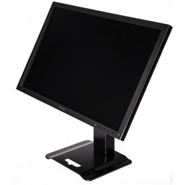 Bonscalate Metal Monitor Table Stand, Adjustable Height Desktop Support, 13-29 Inch Screen, Black