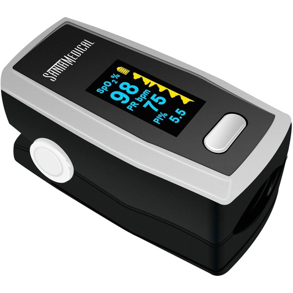 Santamedical Generation 2 Fingertip Pulse Oximeter with Batteries and Lanyard