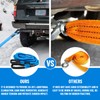 Kinetic Recovery Rope7/8 x 20ft(26000lbs),Nylon Double Braided Recovery Tow Rope,Heavy-Duty