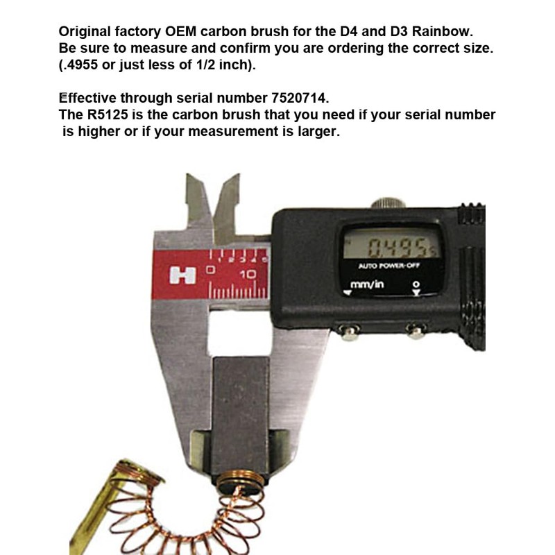 RAINBOW Genuine D4 and D3 Motor Carbon Brush (2)