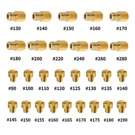 Strongthium 42 Pcs Carburetor Jet Kit for Mikuni Main & Pilot Slow Jet N100.604 VM28/486 VM4/042 VM22/210