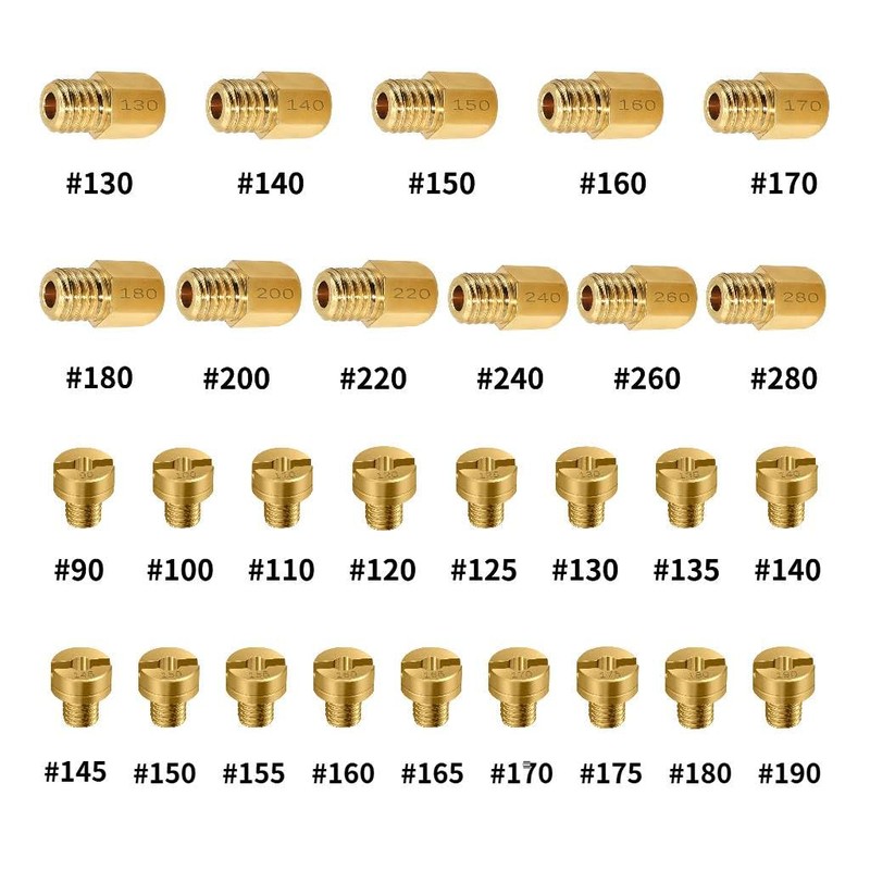 Strongthium 42 Pcs Carburetor Jet Kit for Mikuni Main &