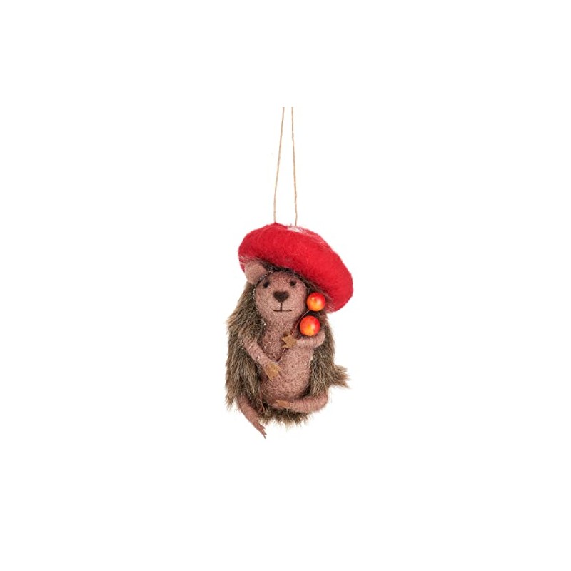 Sass & Belle Woodland Mushroom Hedgehog Decoration