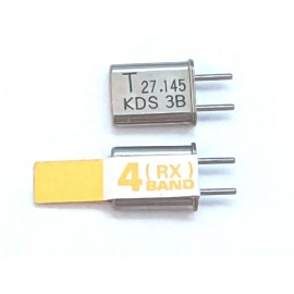 KDS , PULSER 27mhz RC KDS Crystal Set/Pair TX/RX Bands 1 ~ 6 26.995 27.045 27.095 27.255   - Band 4(yellow)