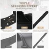 NICECNC Motorcycle Saddle Bags, PU leather Motorcycle Saddlebags, Reinforced Straps