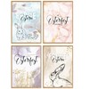 KOKO&LORA® Modern Easter Cards in Set of 4 with Matching