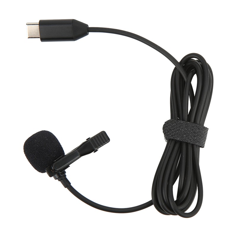 Wireless Lavalier Microphone ‑34dB Metal Lapel Mic for Insta360 ONE
