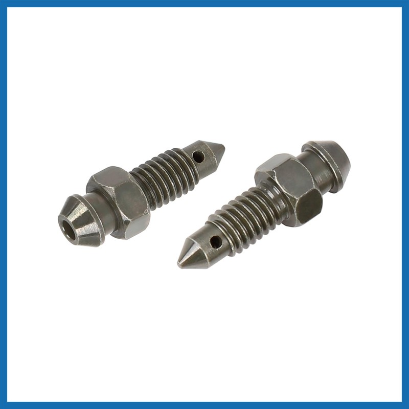 A ABSOPRO 2Pcs M6x1mm Banjo Bolt Bleeder Screw with Cap