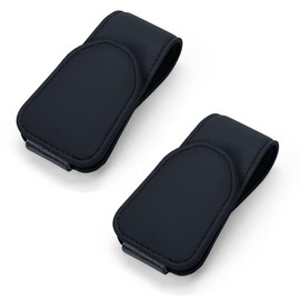 EIROVYA 2 Packs Glasses Holder for Car Glasses Holder for Car Sun Visor Magnetic Leather Sunglasses Holder Car Glasses Holder Ticket Card Clip, Bamboo