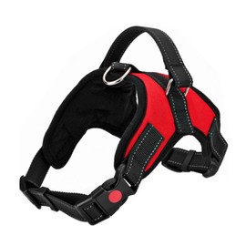 FYY Dog Harness No Pull, Breathable, Reflective Oxford Easy Control Dog Harness with Sturdy Handle for Small Medium Large Dogs S-Red