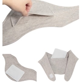 Neck with Cairo Pocket, Neck Supporter, Cairo, Cold Protection, Neck Pad (Gray)