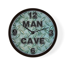 CafePress Man Cave Unique Decorative 10" Wall Clock