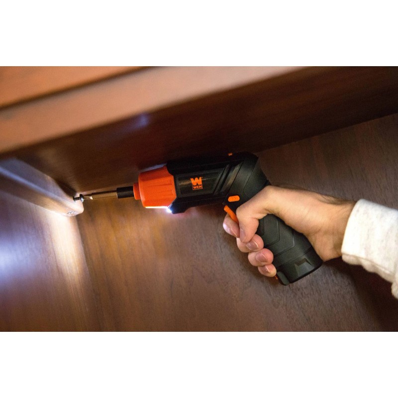 ​​WEN 4V Cordless Screwdriver - w/40+ Bits & Flashlight​