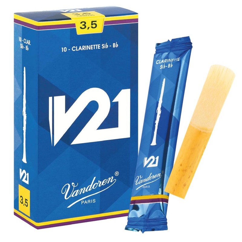 Vandoren CR8025 Bb Clarinete V21 lengüetas fuerza 2.5, caja de