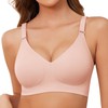 VXVGER Wireless Bras for Women T Shirt Bra Soft No